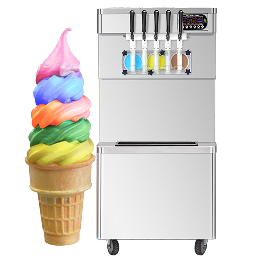 Floor Standing 110 V 60 Hz 5 Flavors Soft Ice Cream Vending Machine/Icetech Soft  Ice Cream Machine/Soft Ice Cream Maker Machine with CE NSF - CaiGuan  Machinery