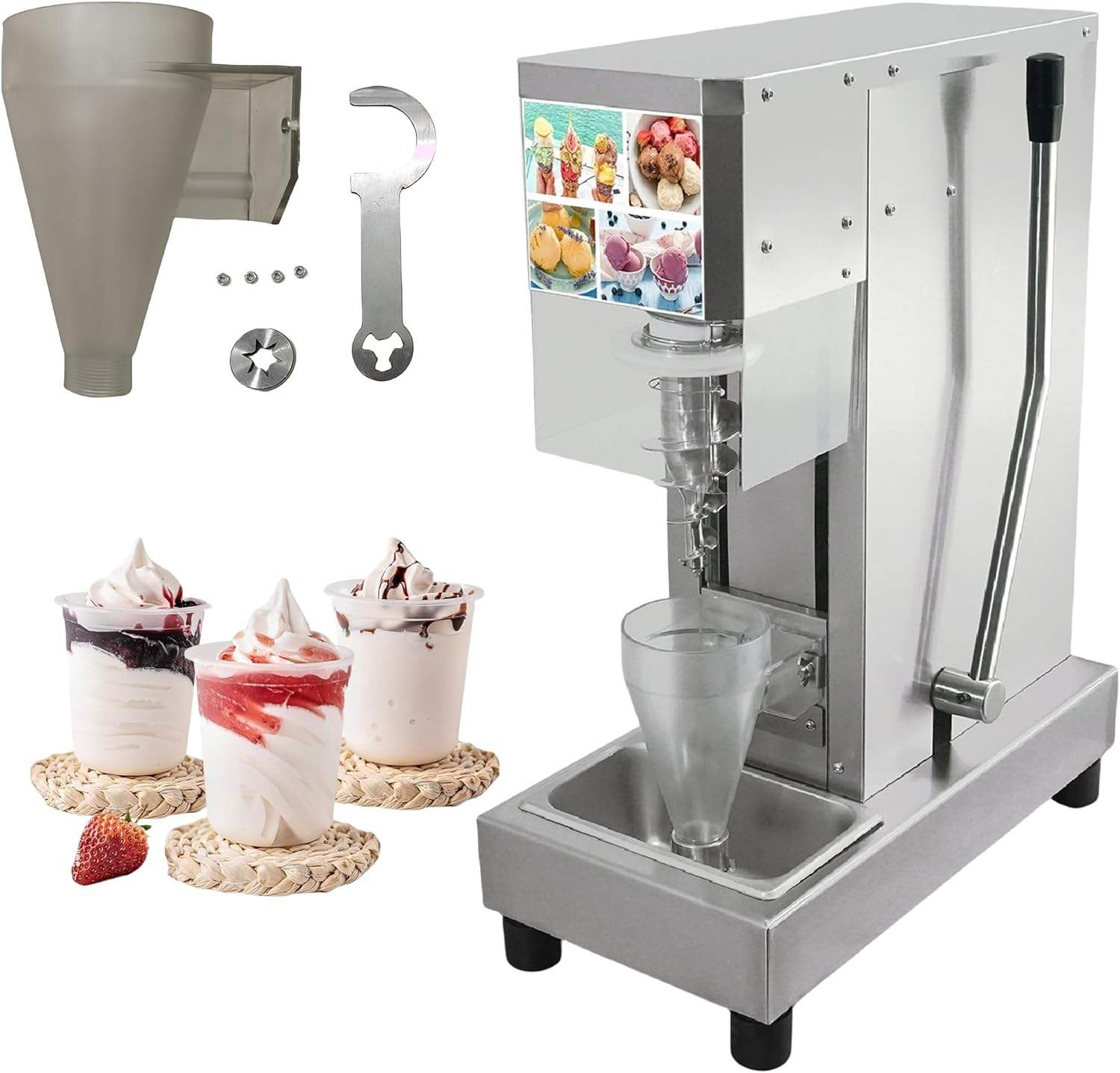 Swirl Drill Gelato Frozen Yogurt Fruits Ice Cream Blender/Swirl Ice