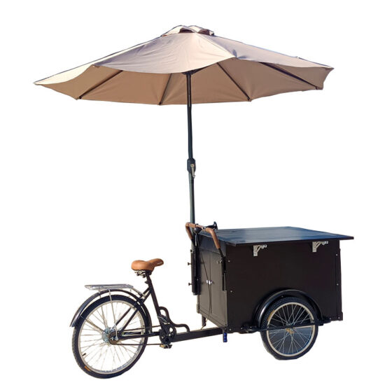 New Design Ice Cream Push Cart Mobile Outdoor Juices and Ice Cream Vending Kiosk Trailer Retail Fast Food Cart Store Truck