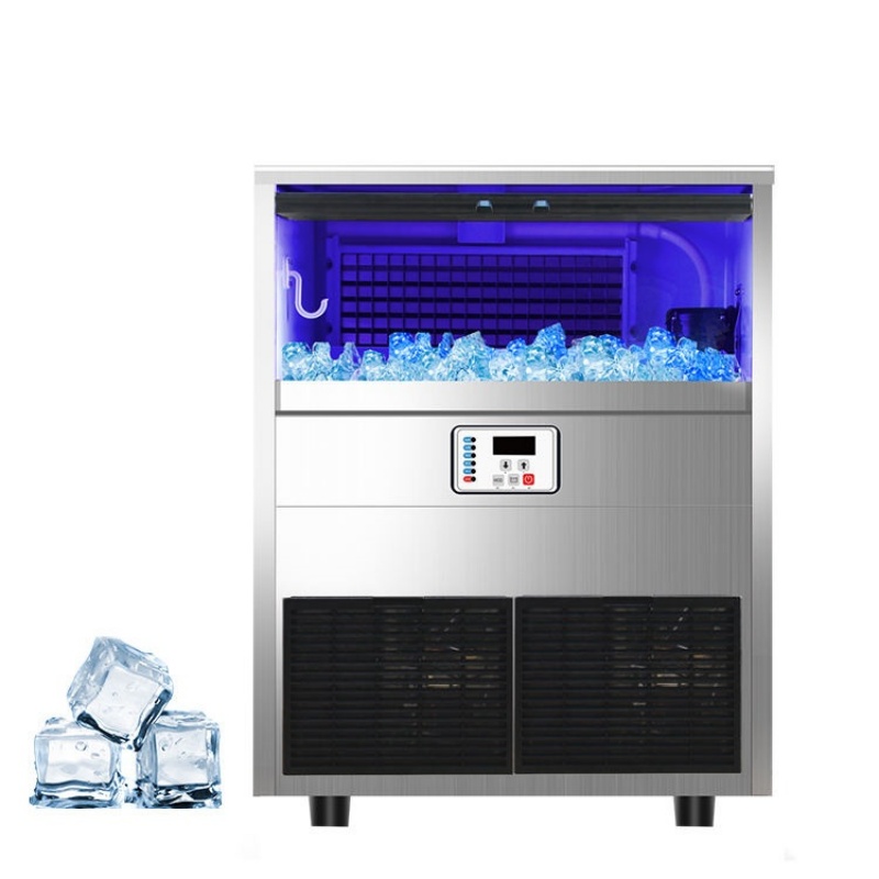 Commercial 120kg Automatic Vertical Ice Cube Maker New 220V/110V R134a Motor for Restaurant Kitchen Use