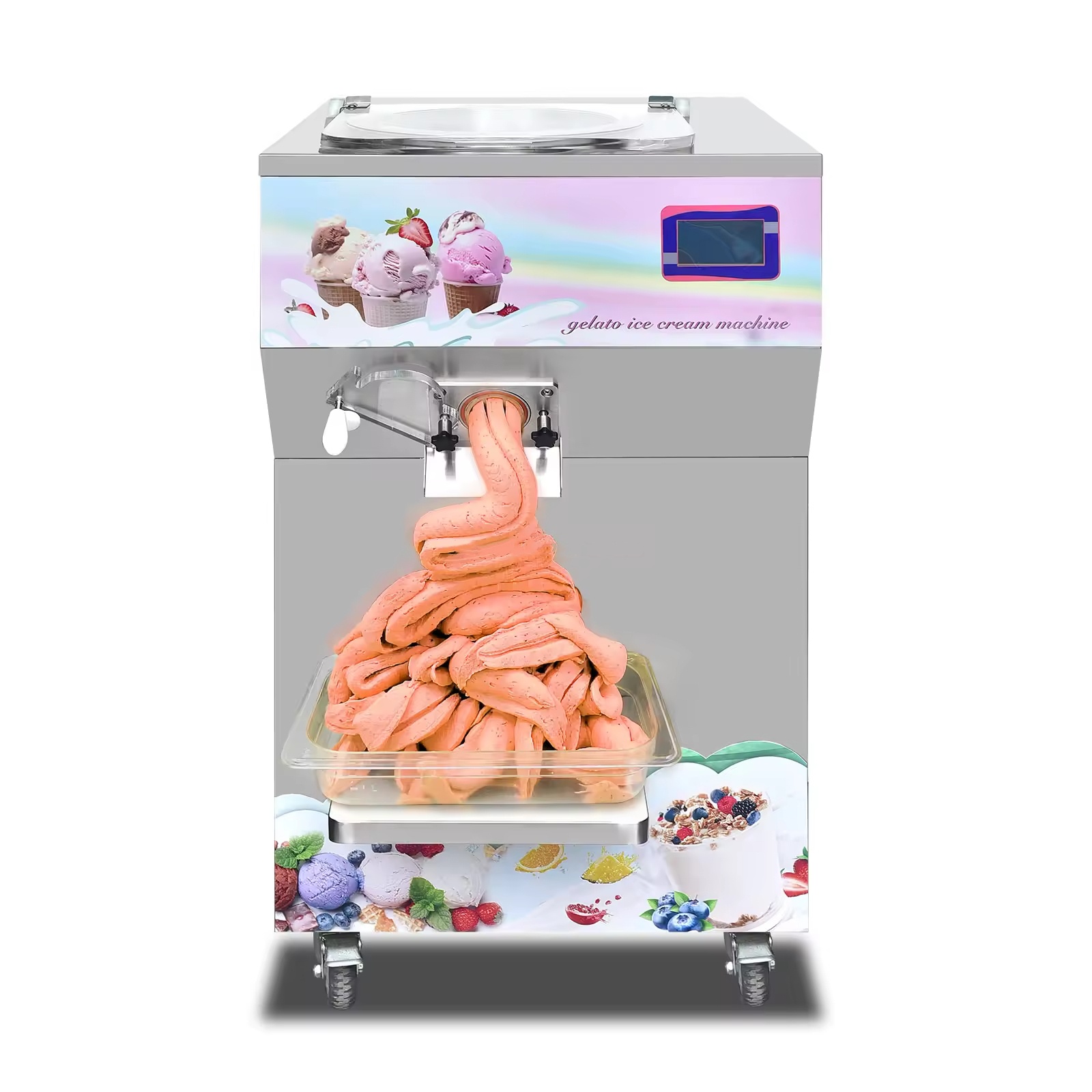 ICM-25L Stainless Steel Vertical Gelato Machine 220V/110V Gelato Hard Serve Ice Cream Machine Price