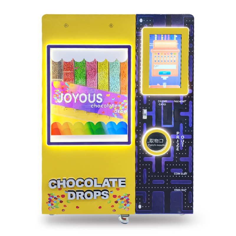 Smart Chocolate Bean Vending Machine Easy Payment Hygienic Storage for Shopping Malls