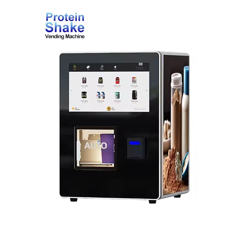 GS801 Desktop Mini Protein Shake & Coffee Vending Machine with 18.5-inch Touchscreen