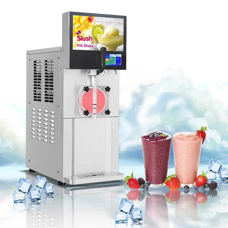 ICM-100 Single Tank Frozen Cocktail Ice Slushie Bubble Tea Margarita Milkshake Ice Slush Machine