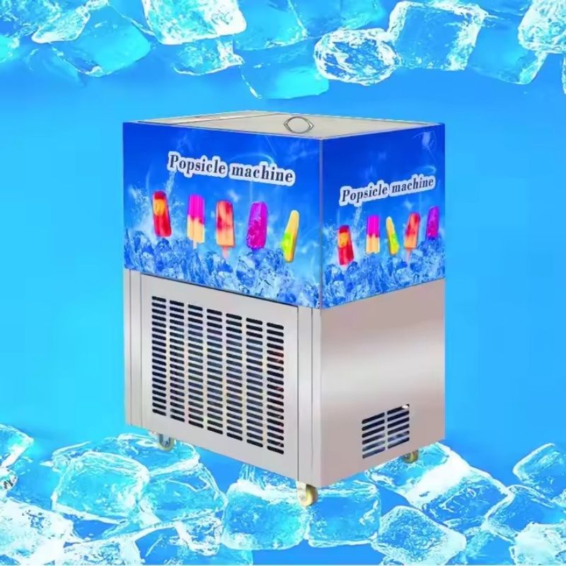 Good Quality Commercial 2-Mold Ice Popsicle Machine Ice Lolly Pop Making Machine with Inner Motor