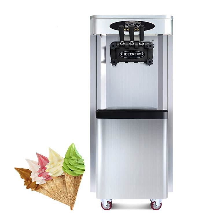 25DB Stainless Steel Structure Portable Soft Ice Cream Machine Soft Serve Maker Machine Vertical Ice Cream Machine