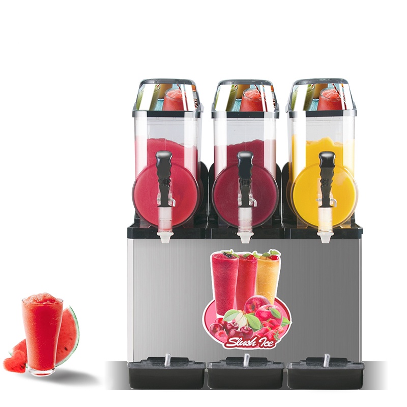 SM312 New Commercial Use Ice Slash Machine 220V Multifunctional Frozen Drink Margarita Slushy Making Machine 3 Tanks Easy Operate