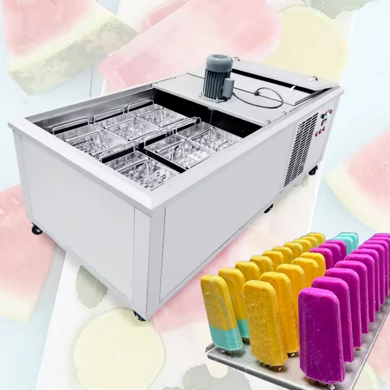 6-Mold Commercial Stainless Steel New High Productivity 6-Mold Ice Popsicle Machine for Fruit & Milk Lolly Making Machine