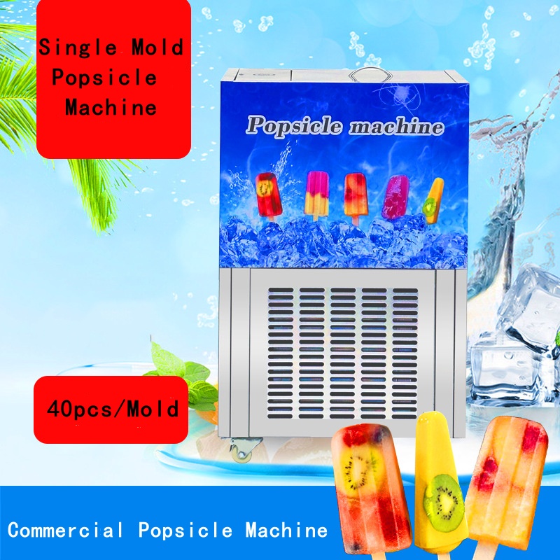 Commercial Automatic 1-Mold Popsicle Machine Ice Lolly Popsicle Making Machine Food Processing Machinery for Business