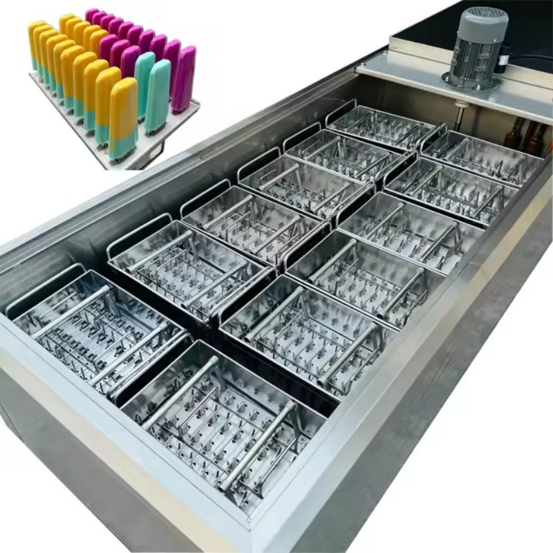 12-Mold Stainless Steel Professional Popsicle & Ice Cream Lolly Maker High Productivity Frozen Ice Popsicle Machine